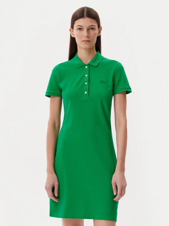 Obrázek produktu Lacoste Každodenní šaty EF5473 Zelená Slim Fit