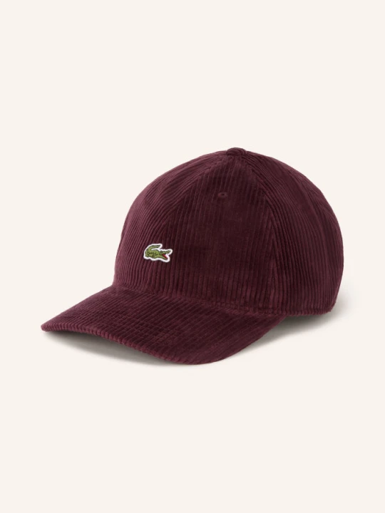 Obrázek produktu Lacoste Kordová Čepice tmavě červená