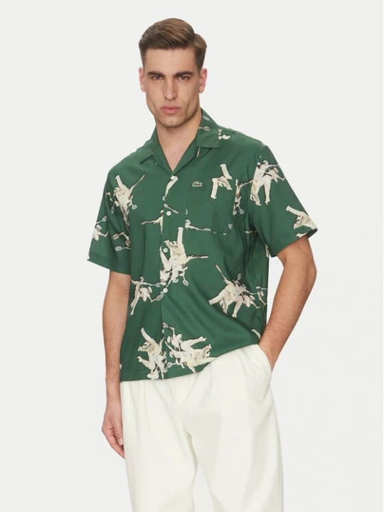 Obrázek produktu Lacoste Košile CH0113 Zelená Relaxed Fit