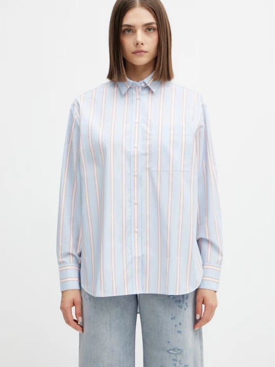 Obrázek produktu Lacoste košile dámská bavlněná modrá