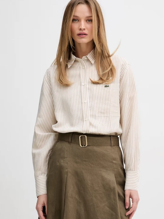 Obrázek produktu Lacoste košile dámská se lnem béžová