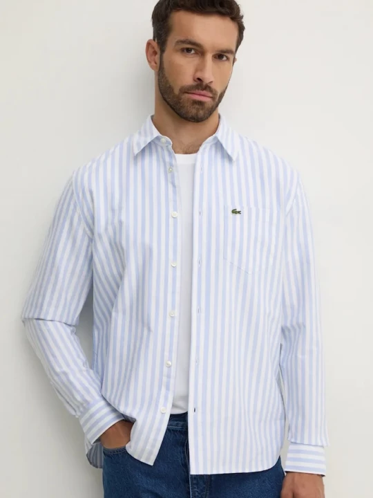 Obrázek produktu Lacoste košile pánská bavlněná modrá