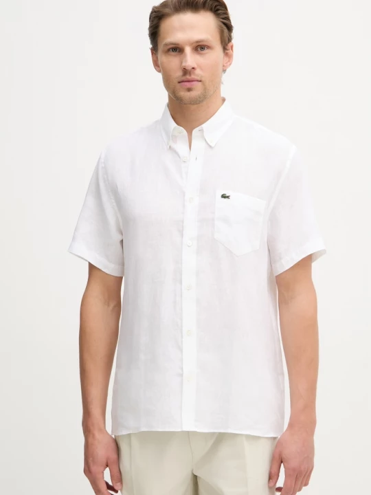 Obrázek produktu Lacoste košile pánská lněná béžová
