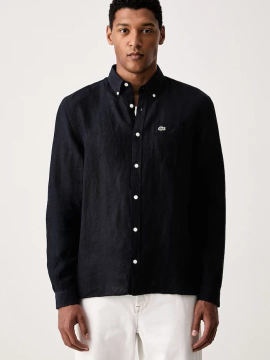 Obrázek produktu Lacoste košile pánská lněná námořnická modř
