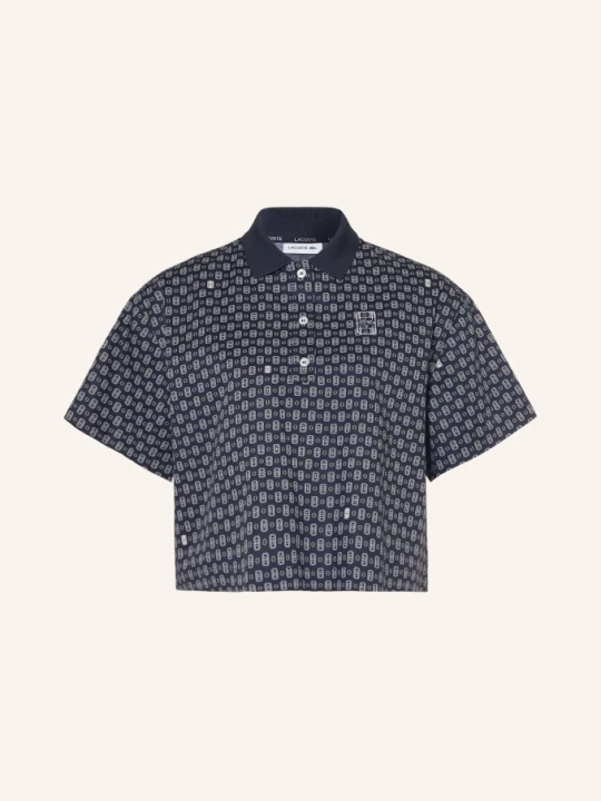 Obrázek produktu Lacoste Košilová Halenka tmavě modrá / bílá