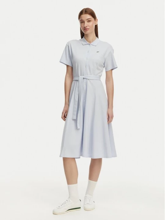 Obrázek produktu Lacoste Košilové šaty EF9621 Světle modrá Regular Fit