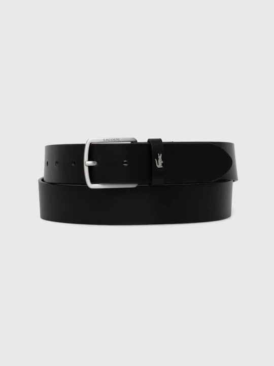 Obrázek produktu Lacoste Kožený pásek černá