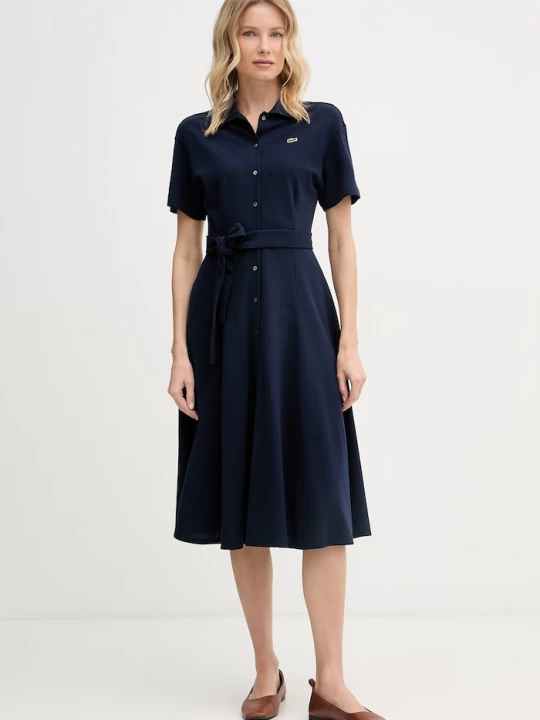 Obrázek produktu Lacoste letní šaty bavlněné námořnická modř