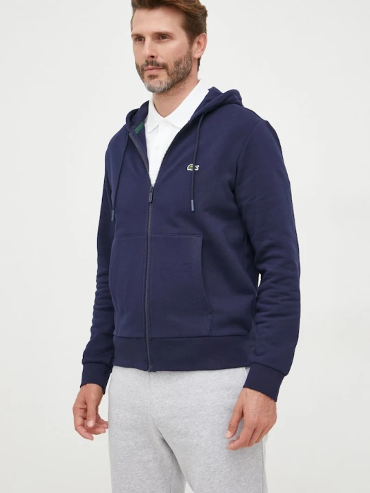 Obrázek produktu Lacoste mikina kapucí pánská bavlnou námořnická modř