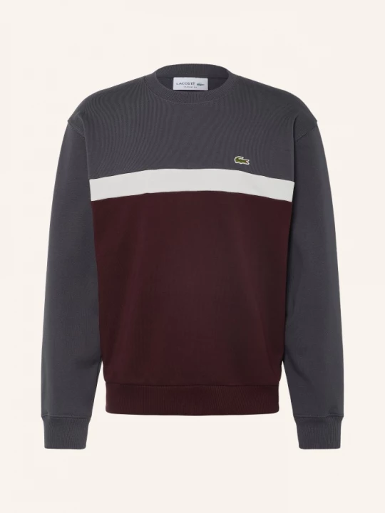 Obrázek produktu Lacoste Mikiny tmavě červená / tmavě šedá / bílá