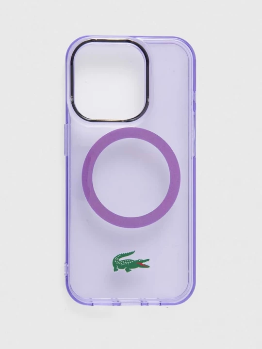 Obrázek produktu Lacoste Obal na telefon Lacoste iPhone 15 Pro 6.1" fialová