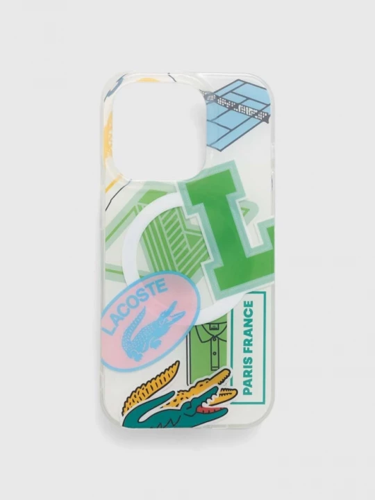 Obrázek produktu Lacoste Obal na telefon Lacoste iPhone 15 Pro 6.1" zelená
