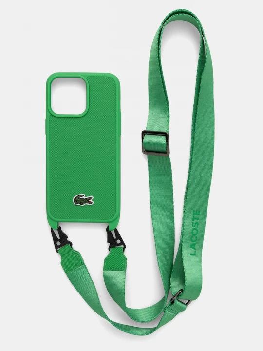 Obrázek produktu Lacoste Obal na telefon Lacoste iPhone 15 Pro Max 6.7" zelená