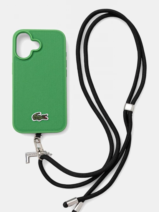 Obrázek produktu Lacoste Obal na telefon Lacoste iPhone 16 zelená