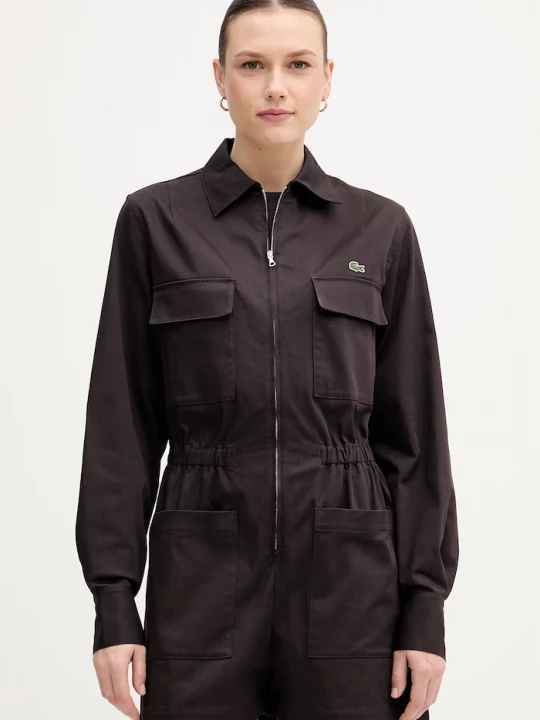 Obrázek produktu Lacoste overal dámský bavlněný s elastanem hnědá