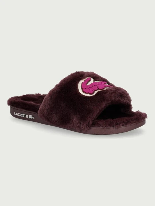 Obrázek produktu Lacoste pantofle dámské s plyšovou úpravou Serve Slide Dualiste Slides