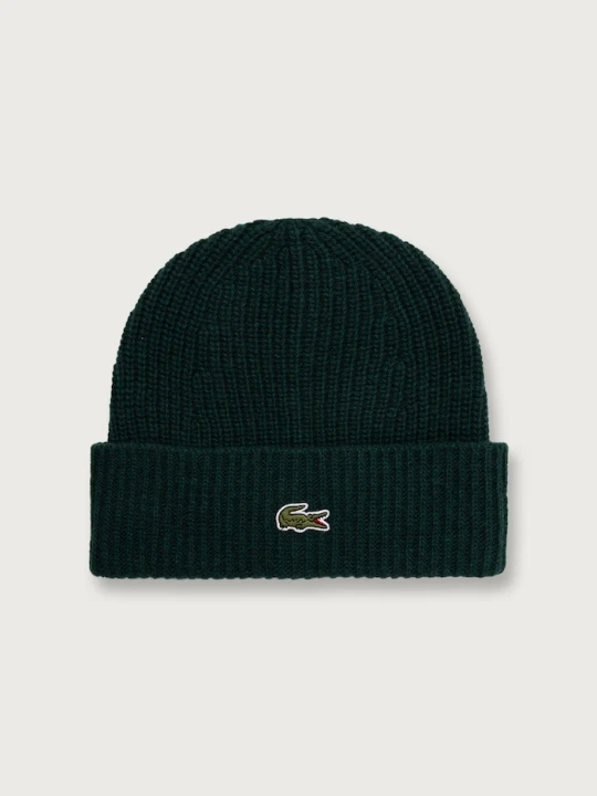 Obrázek produktu Lacoste pletená čepice vlněná zelená