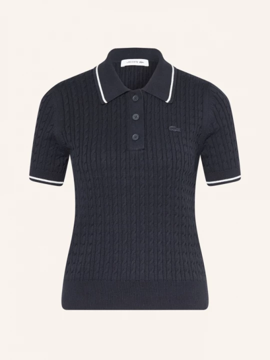 Obrázek produktu Lacoste Pletené Polo Tričko tmavě modrá / bílá