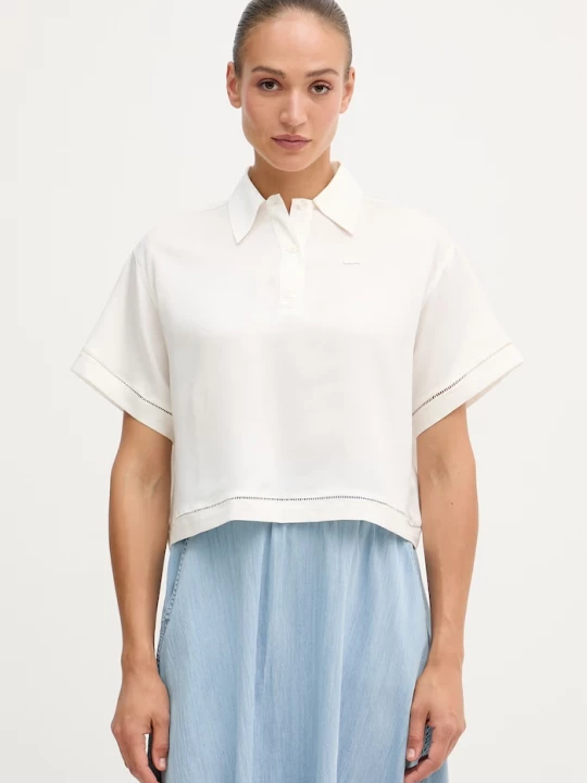 Obrázek produktu Lacoste polo dámské s lyocellem béžová
