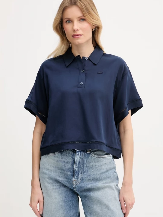 Obrázek produktu Lacoste polo dámské s lyocellem námořnická modř