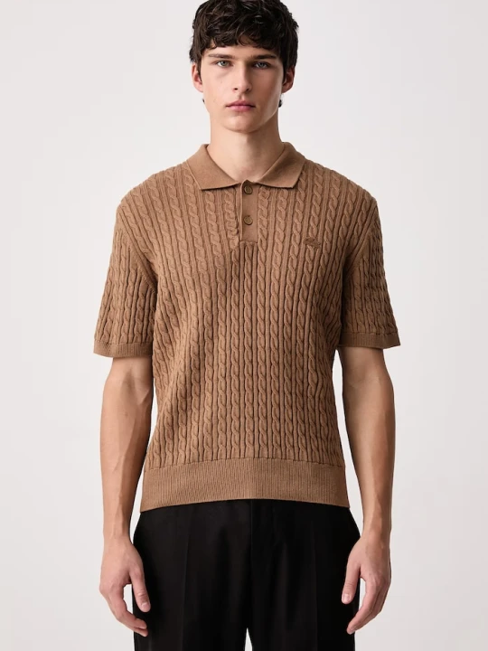 Obrázek produktu Lacoste polo pánské bavlnou hnědá