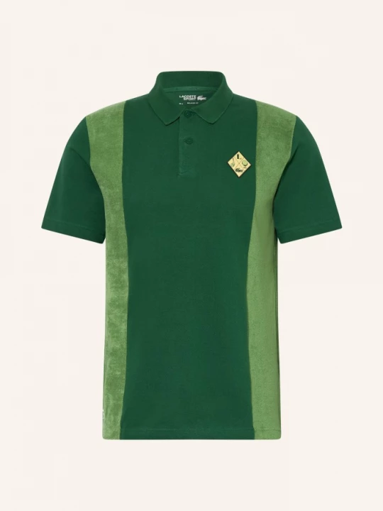 Obrázek produktu Lacoste Polo Tričko Relaxed Fit Z Kombinace Materiálů zelená / světle zelená