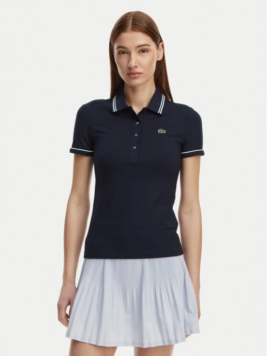 Obrázek produktu Lacoste Polokošile DF5284 Tmavomodrá Slim Fit