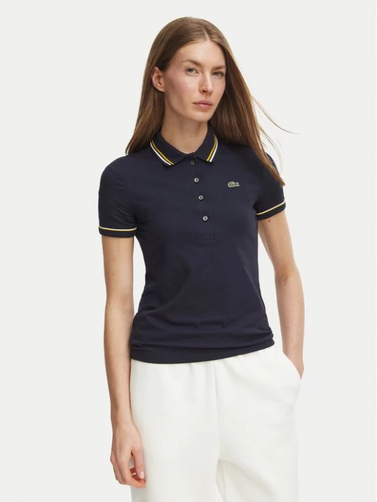 Obrázek produktu Lacoste Polokošile DF5284 Tmavomodrá Slim Fit