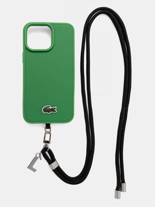 Obrázek produktu Lacoste pouzdro na telefon iPhone 16 Pro Max zelená