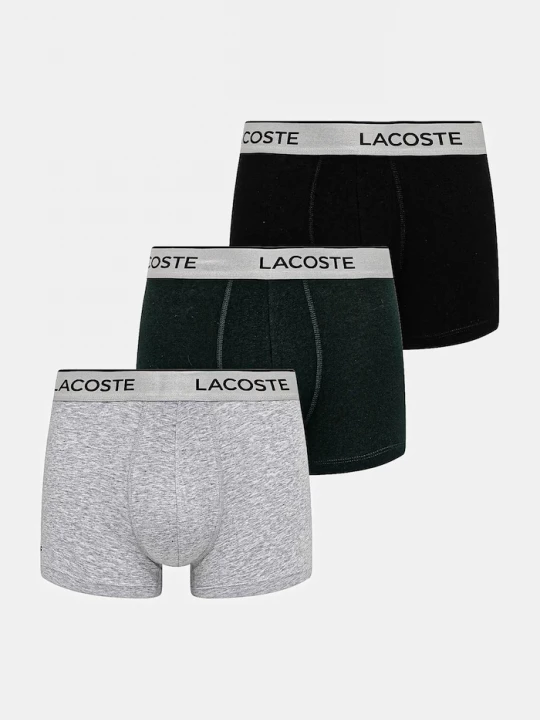 Obrázek produktu Lacoste přiléhavé boxerky pánské bavlnou 3-pack černá