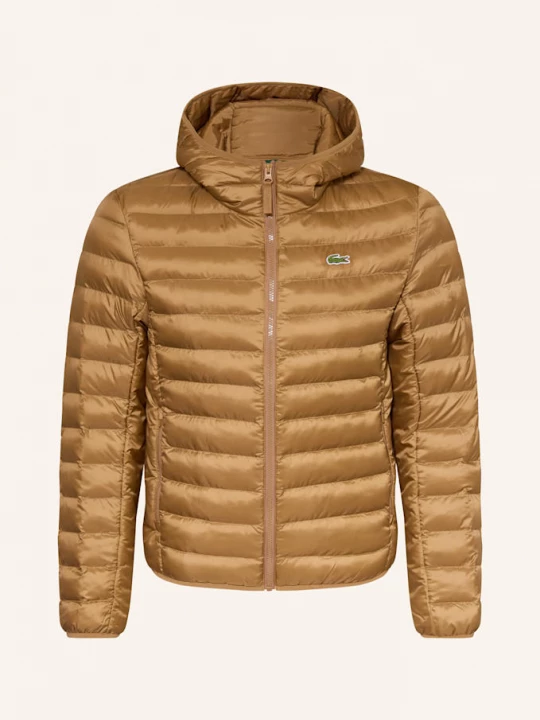 Obrázek produktu Lacoste Prošívaná Bunda hnědá