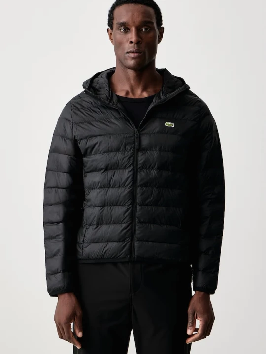Obrázek produktu Lacoste prošívaná bunda pánská černá