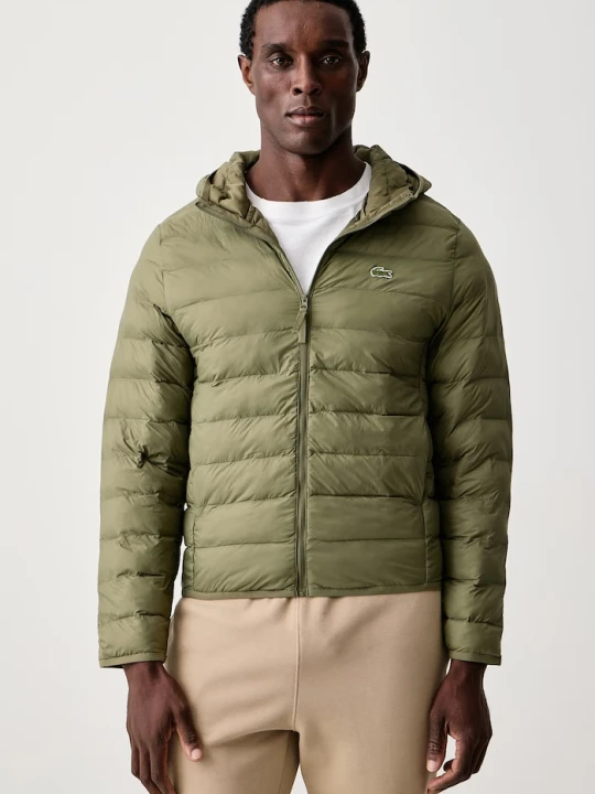 Obrázek produktu Lacoste prošívaná bunda pánská zelená