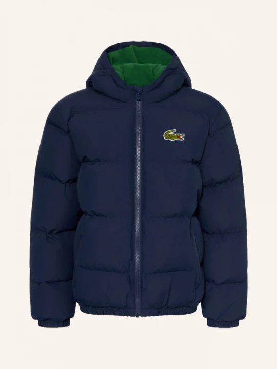 Obrázek produktu Lacoste Prošívaná Bunda tmavě modrá / tmavě zelená