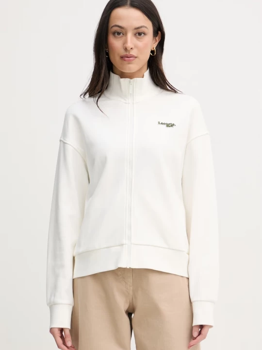 Obrázek produktu Lacoste rozepínací mikina dámská s bavlnou béžová