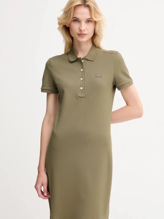 Obrázek produktu Lacoste šaty s bavlnou zelená