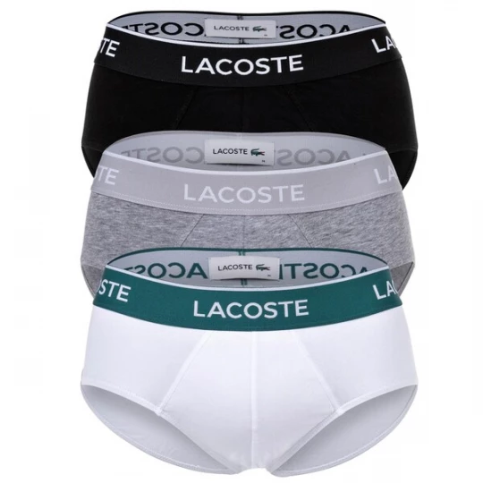 Obrázek produktu LACOSTE Slipy  šedá / černá / bílá