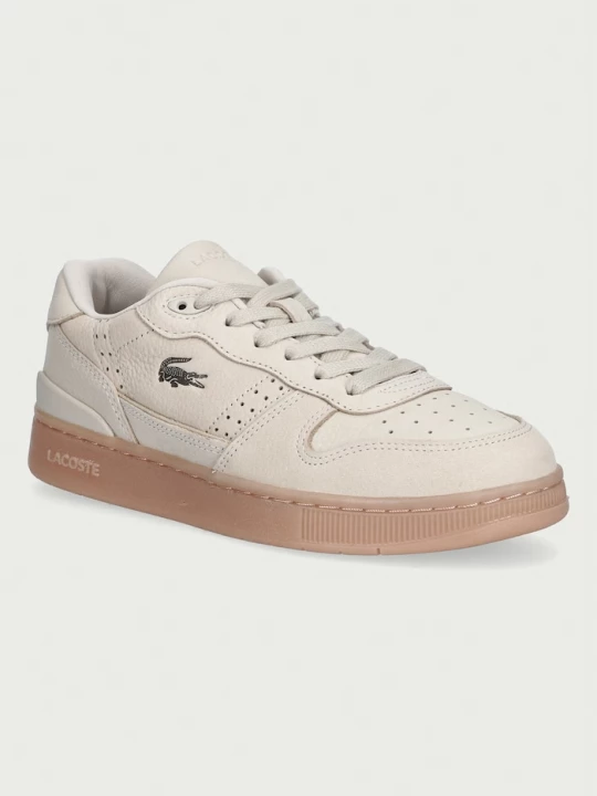 Obrázek produktu Lacoste T-CLIP SET sneakers boty dámské nubukové béžová