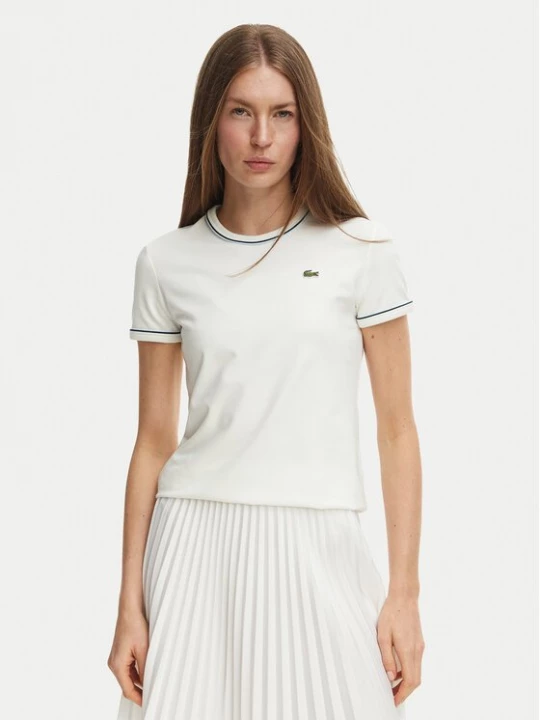 Obrázek produktu Lacoste T-Shirt TF5289 Krémová Slim Fit