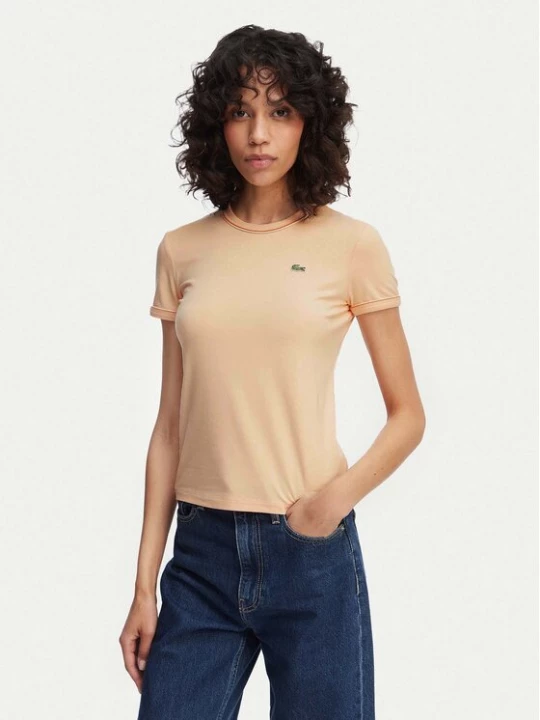 Obrázek produktu Lacoste T-Shirt TF5289 Světle oranžová Regular Fit
