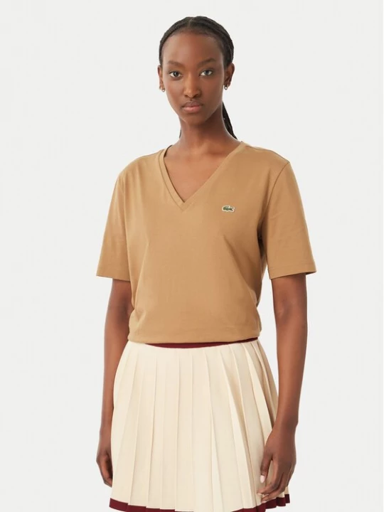 Obrázek produktu Lacoste T-Shirt TF7300 Hnědá Regular Fit