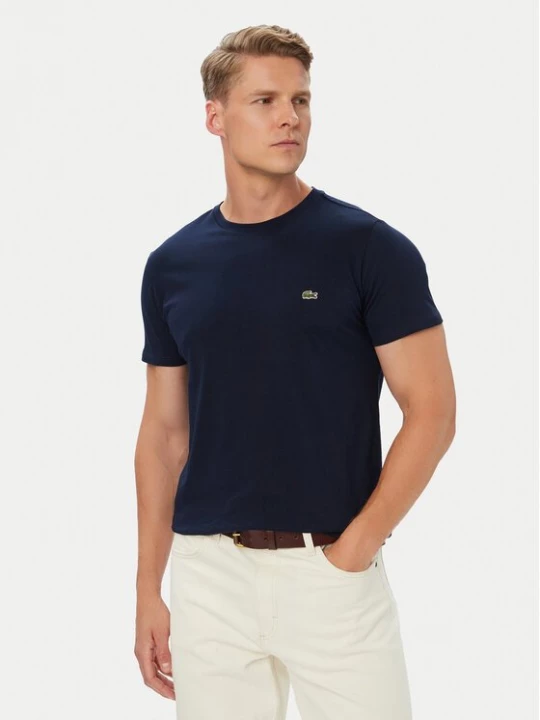 Obrázek produktu Lacoste T-Shirt TH6709 Tmavomodrá Regular Fit