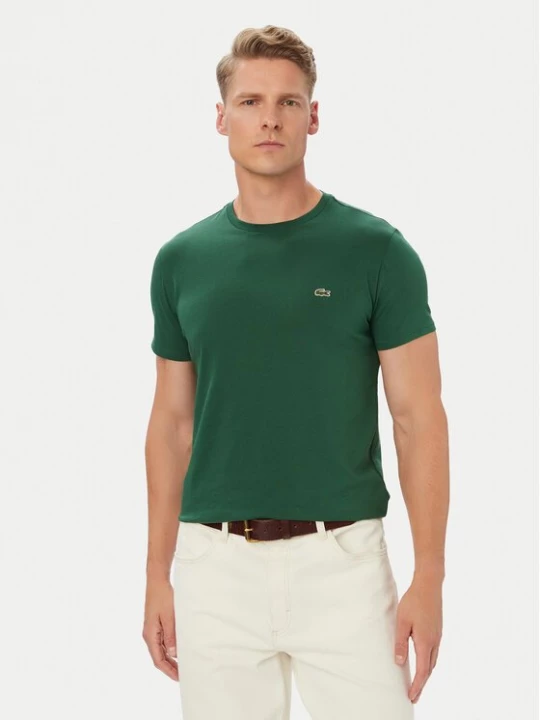 Obrázek produktu Lacoste T-Shirt TH6709 Zelená Regular Fit