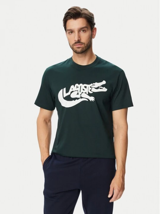 Obrázek produktu Lacoste T-Shirt TH9990 Tmavě zelená Classic Fit