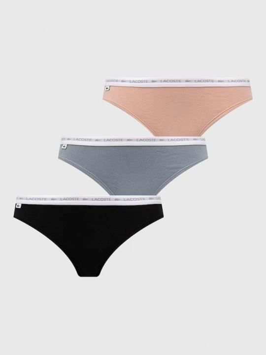 Obrázek produktu Lacoste tanga dámské bavlněné s elastanem 3-pack