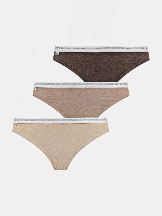Obrázek produktu Lacoste tanga dámské bavlněné s elastanem 3-pack