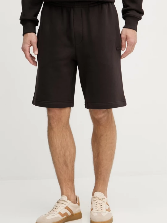 Obrázek produktu Lacoste teplákové šortky pánské bavlněné hnědá