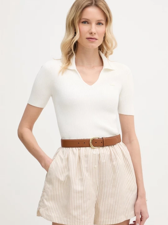 Obrázek produktu Lacoste tričko dámské s viskózou béžová