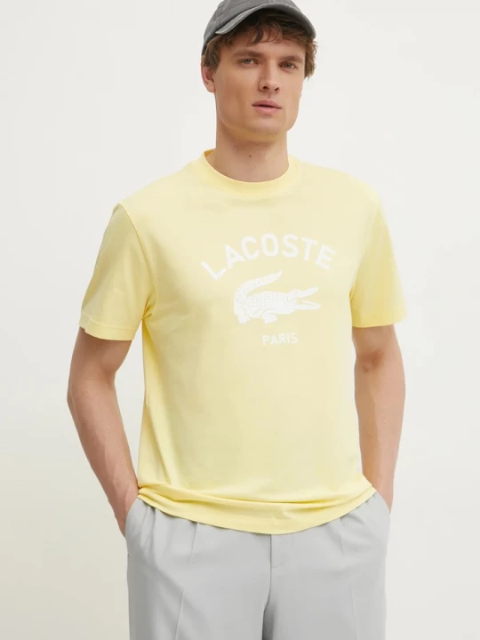 Obrázek produktu Lacoste tričko pánské bavlněné žlutá