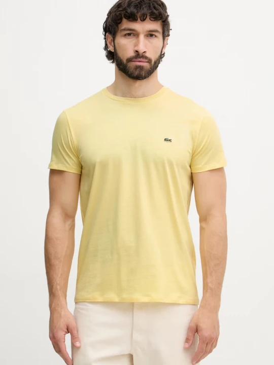Obrázek produktu Lacoste tričko pánské bavlněné žlutá